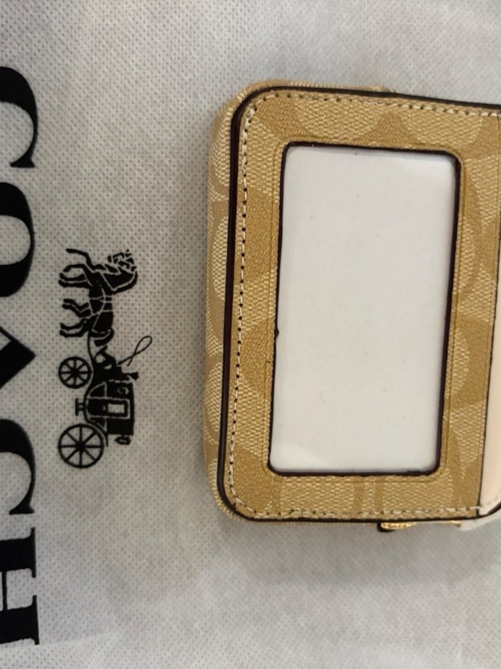 Coach Zip Card Case In Signature Canvas - Picture 2 of 2